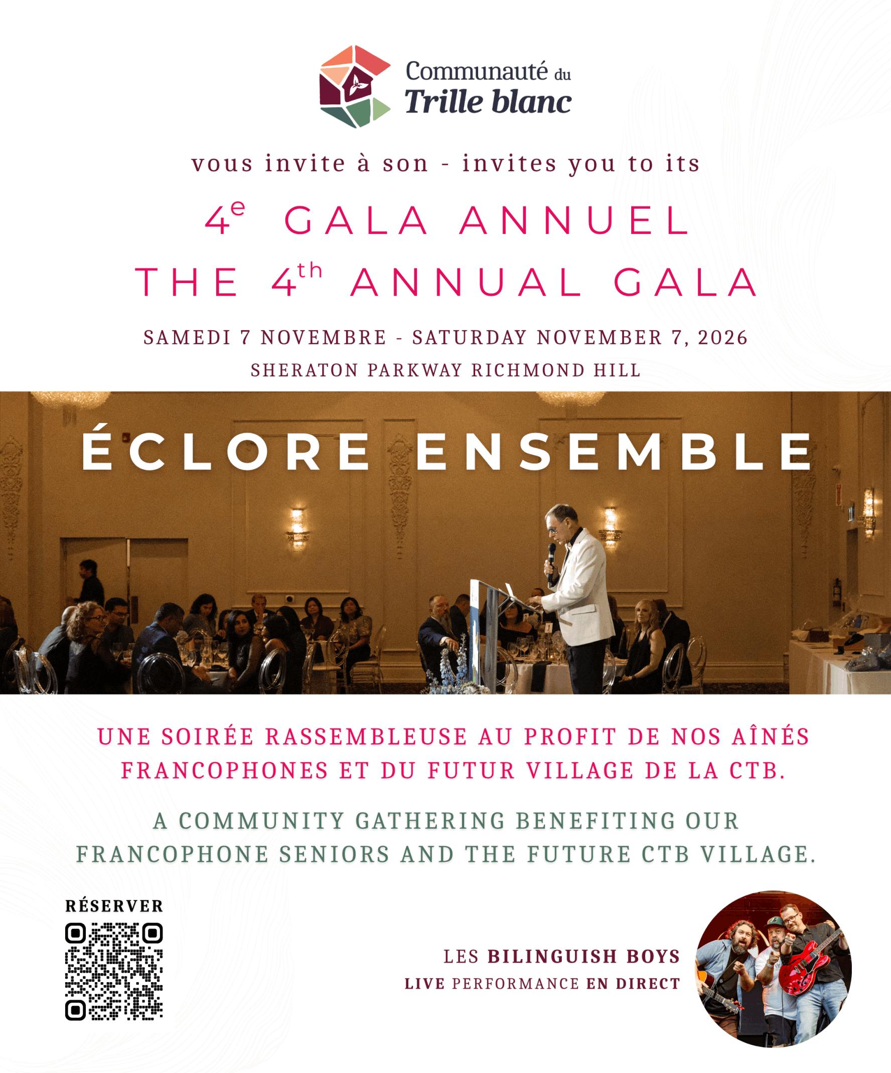 4e Gala du Trille Blanc 7 Novembre 2026